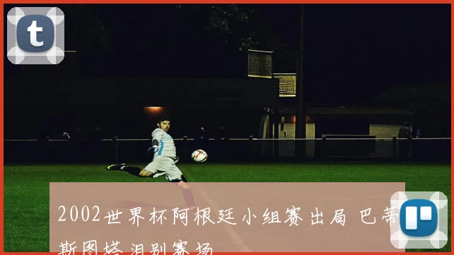 2002世界杯阿根廷小组赛出局 巴蒂斯图塔泪别赛场